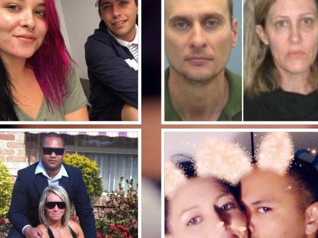 Busted, baby: Loved up couples of SEQ courts