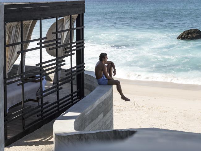 ESCAPE: Cabo, San Lucas .. Linda Silmalis story .. Outdoor Cabanas at Currents Spa. Picture: Thomas Hart Shelby