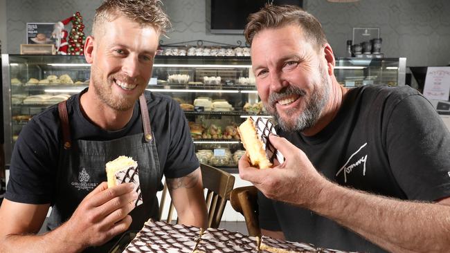 St Peter's Bakehouse owners Damian Obst and his son Ryan are stoked to have been voted best SA bakery. Picture: Dean Martin