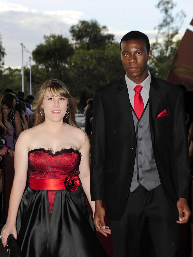 Amanda Mesler and Nicholas Mpala at the 2013 St Philip’s College formal at the Alice Springs Convention Centre. Picture: PHIL WILLIAMS / NT NEWS