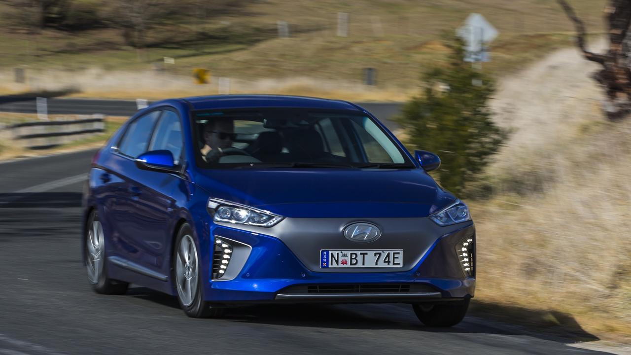 The Ioniq was a much nicer car to steer.