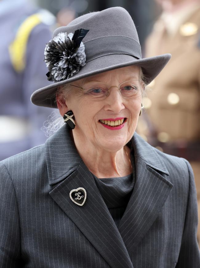 Queen Margrethe II of Denmark attends the memorial service for the Duke Of Edinburgh. Picture: Getty Images