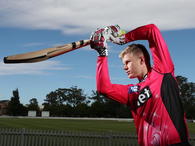 Fellow Sixers import Sam Billings. Picture: Brett Costello