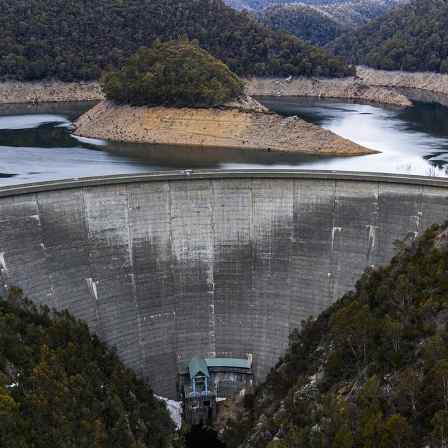 The reservoir stretches across the Tumut River. Picture: Rohan Thomson