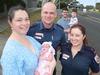Bub born on Wandana Heights street