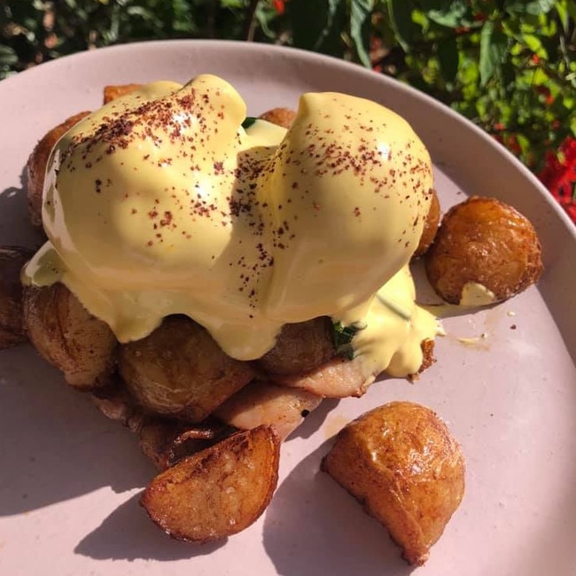 Crunchy Breakfast Potatoes Benedict at Milk