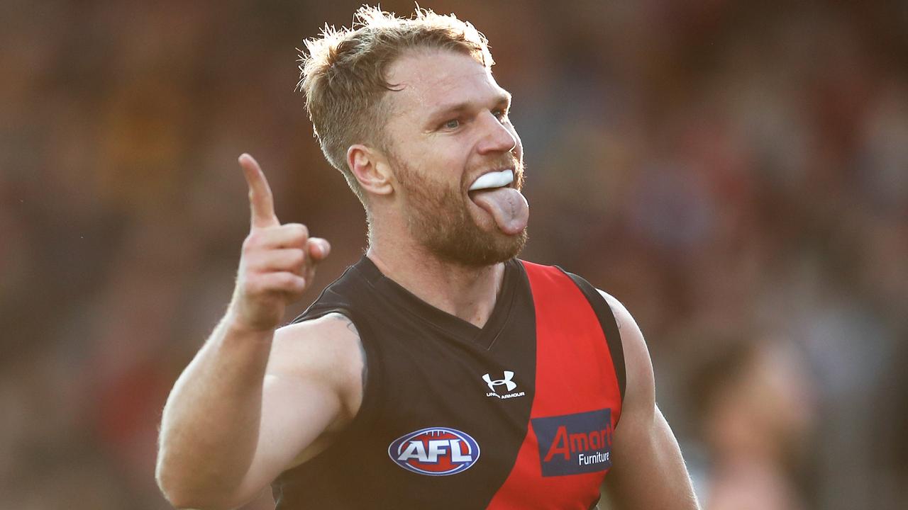 Jake Stringer booted four goals against the Hawks.