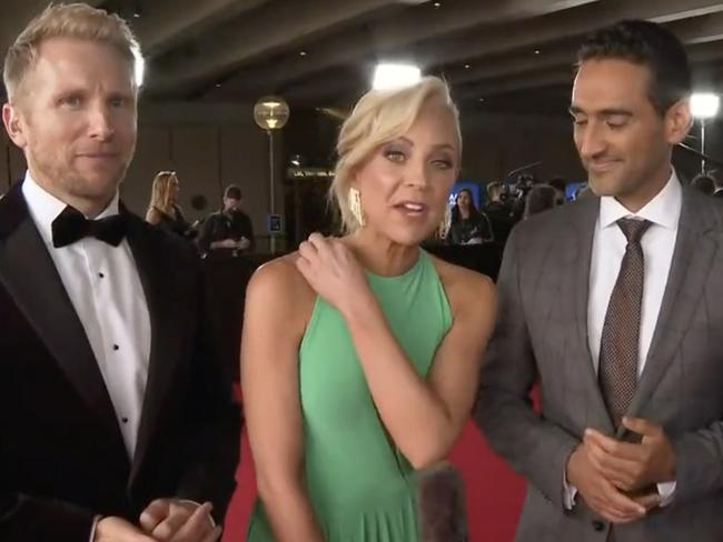 Carrie Bickmore said she had a last-minute malfunction before heading to the red carpet.