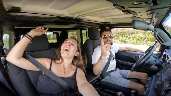 Under the moniker “Hakuna Matata Viaggi”, Mr Cairo and Ms Perrone used drones and professional video cameras to share their adventures. Picture: YouTube