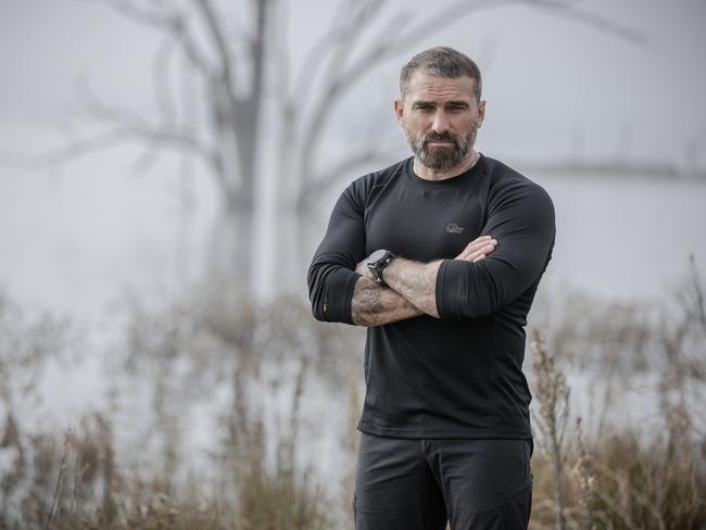 Ant Middleton on the set of SAS Australia.