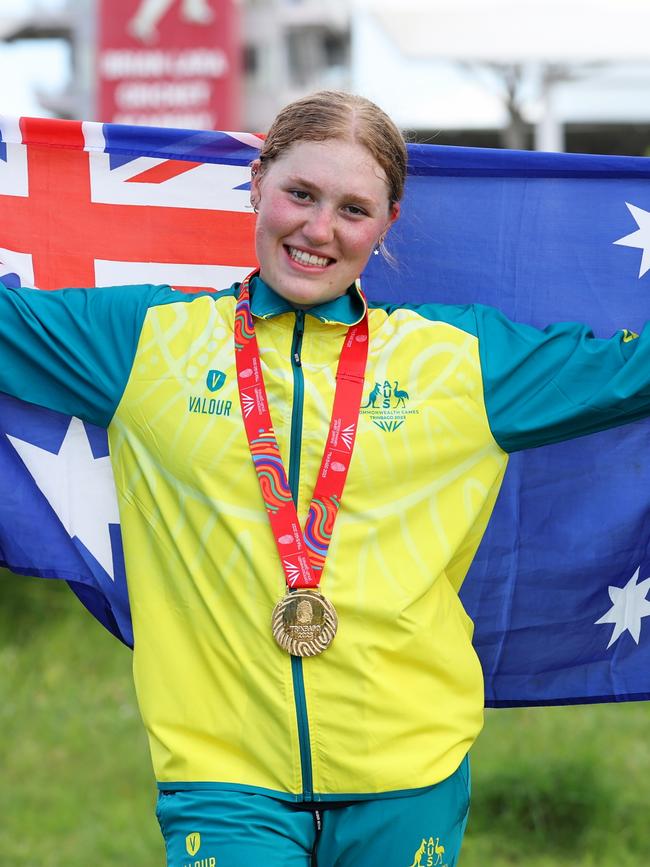 Our first gold medallist Lauren Bates of Team Australia.