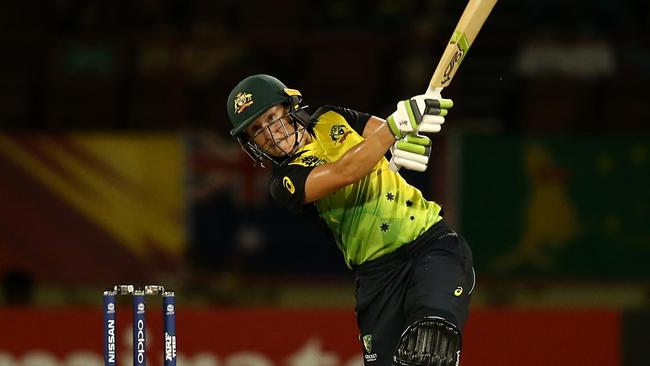 Alyssa Healy whacks her second half century of the tournament.