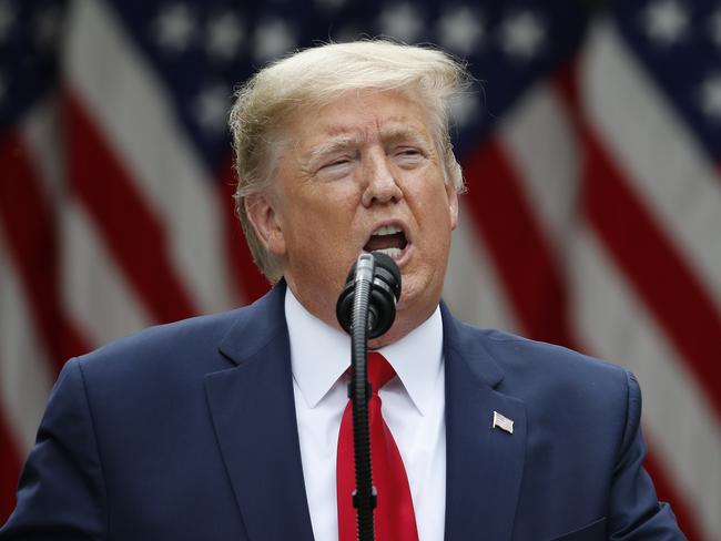 US President Donald Trump has suggested he would use all available military force, however, if state governors couldn’t stop the violence. Picture: AP