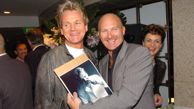 Matt Moran and Gordon Ramsay at Aria in 2006.