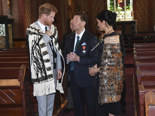 Local leaders will show the royal duo around the New Zealand town. Picture: Paul Edwards/AP