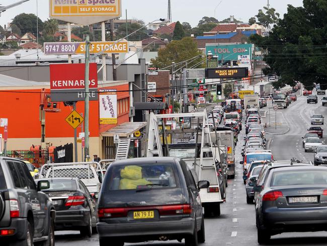 Down-at-heel Parramatta Rd.