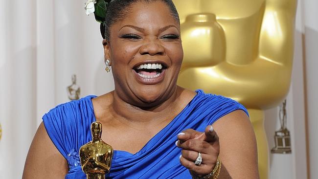 Actor Mo'nique celebrates her Oscar for a Best Performance by an Actress in a Supporting Role for film 'Prescious', based on ...