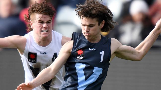 Nick Watson has been tipped as a top-10 draft pick. Picture: Morgan Hancock/AFL Photos.