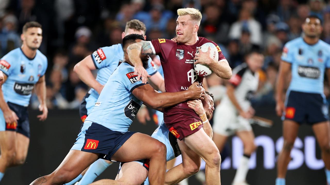 Cameron Munster was outstanding for the Maroons. Picture: Mark Kolbe/Getty Images