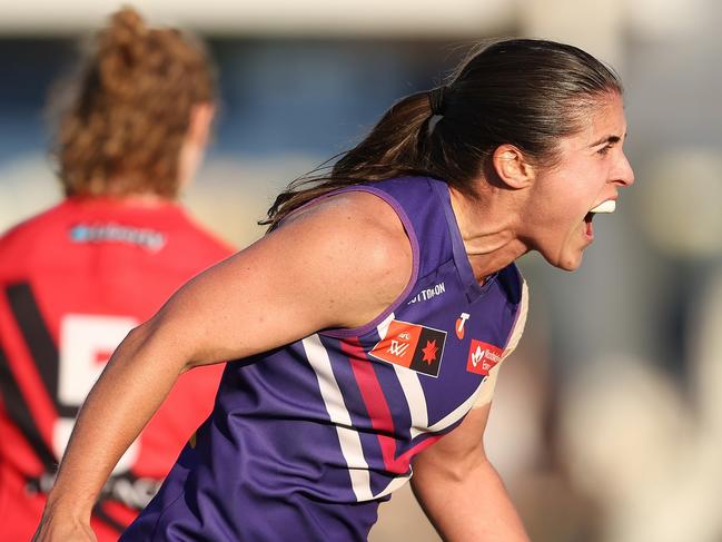 Gabby O’Sullivan celebrates her matchwinner.