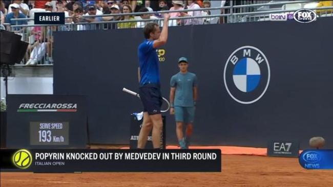 Popyrin knocked out of Italian Open