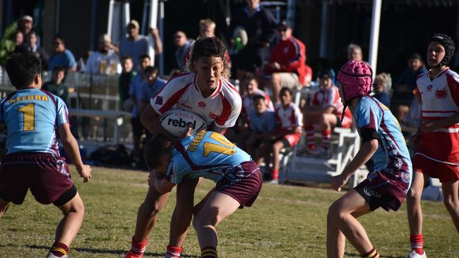 Brisbane Broncos Old Boys action: Keebra Park v Palm Beach Currumbin.
