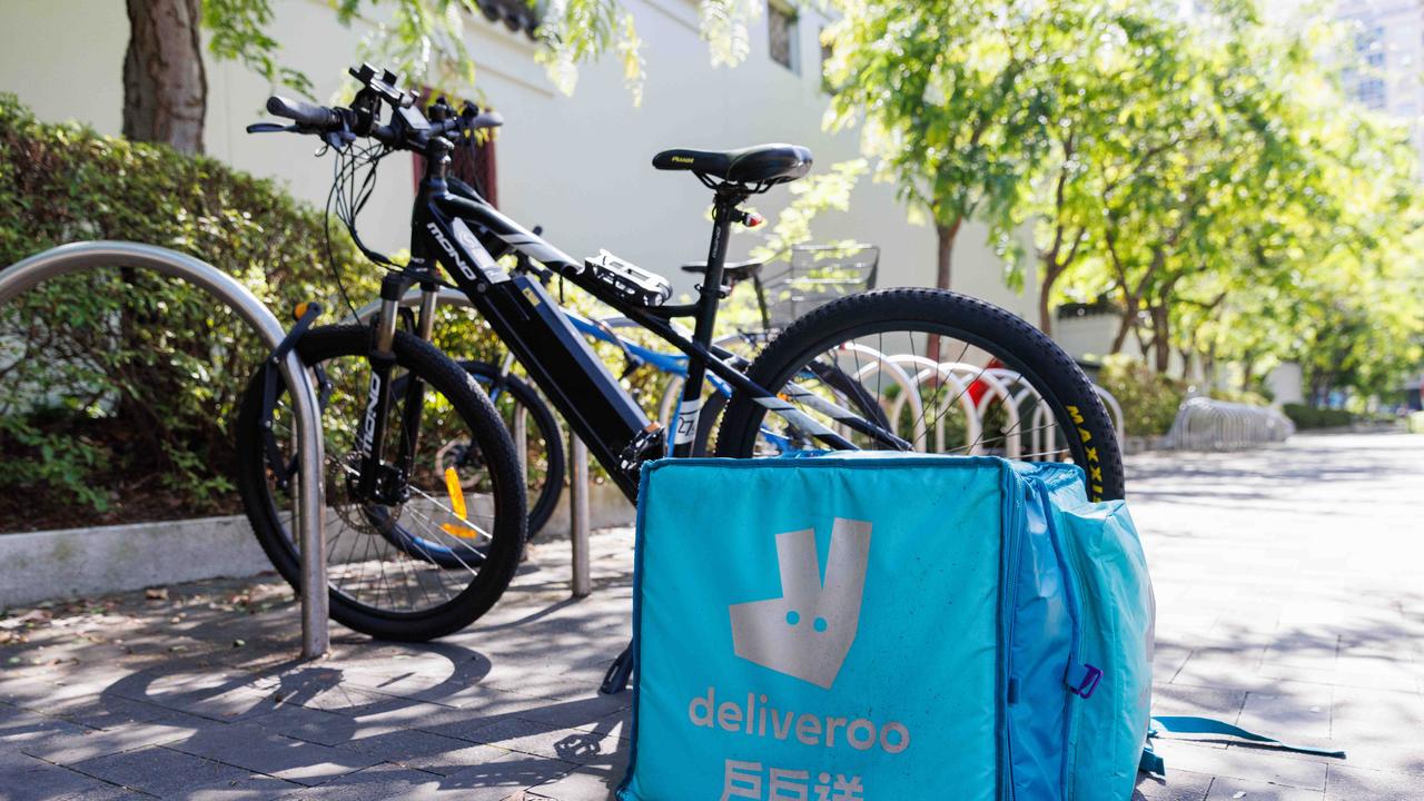 Food delivery service, Deliveroo went into voluntary administration in Australia this week, leaving thousands of drivers without a job. Picture: NCA NewsWire / David Swift