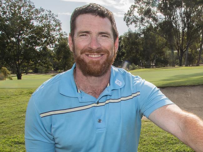 AFL great Jason Akermanis turning his sporting skills to golf. Photo: David Kapernick, Golf Queensland