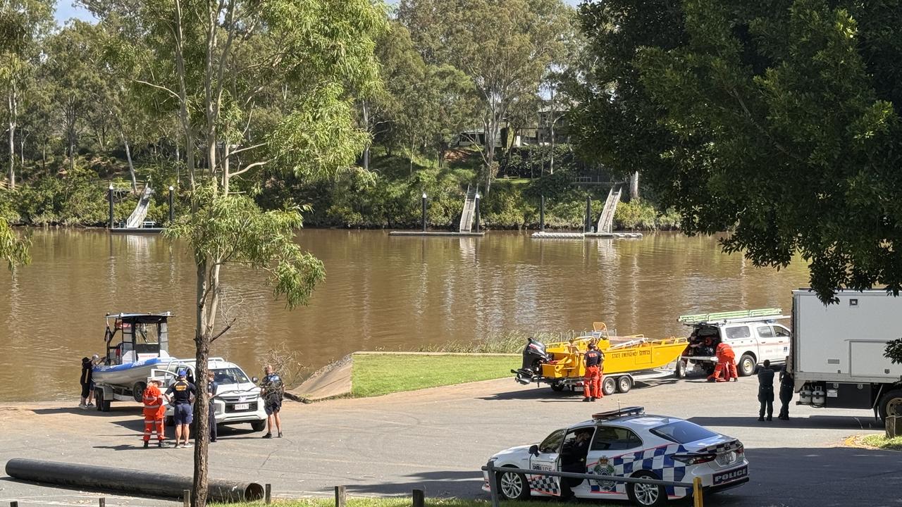 A marine rescue and SES team arrived to the boat ramp with two extra search vessels.