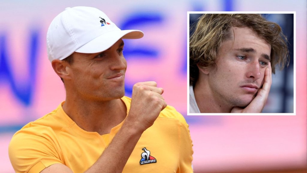 Chris O'Connell upset Alexander Zverev. Picture: Supplied