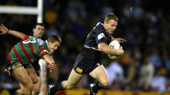 Lewis made his NRL debut as a speedy winger in 2001.