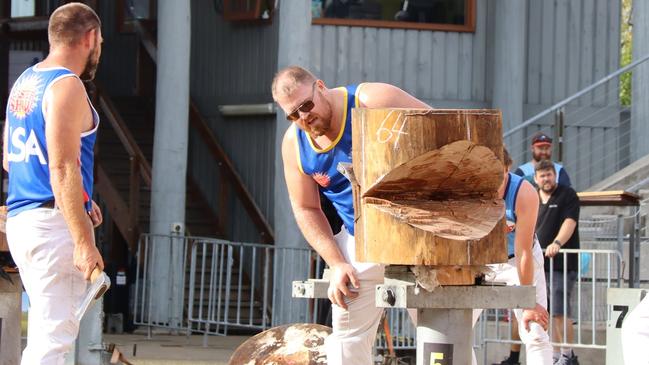 A South-East timber plantation has saved wood chopping from being axed at this years Royal Adelaide Show. Picture: Head First Photos