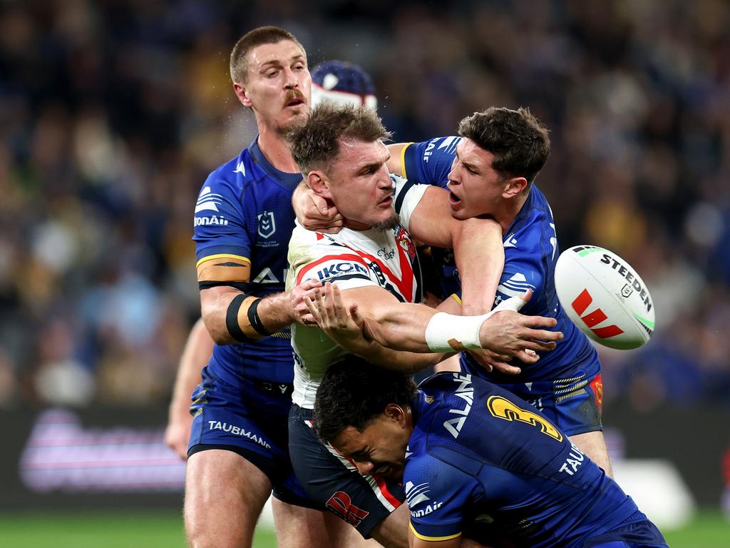 Angus Crichton is tipped to back up for the Roosters. Picture: Getty Images