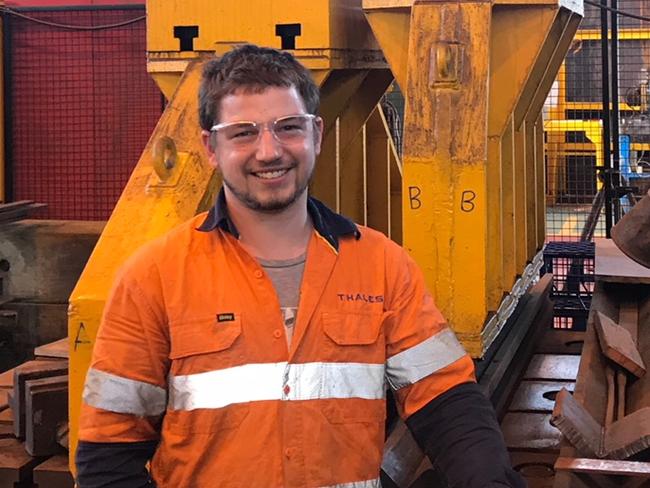 Mitchell Jackson is a boilermaker ship repairer and will compete in WorldSkills Australia. Picture: Supplied