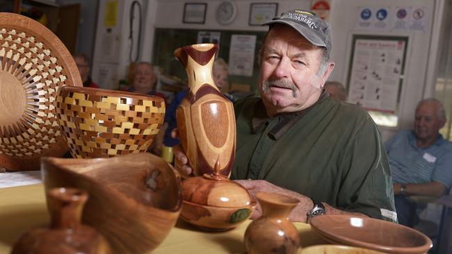 Townsville Area Woodturners Club vice president Keith Smith. PICTURE: MATT TAYLOR.