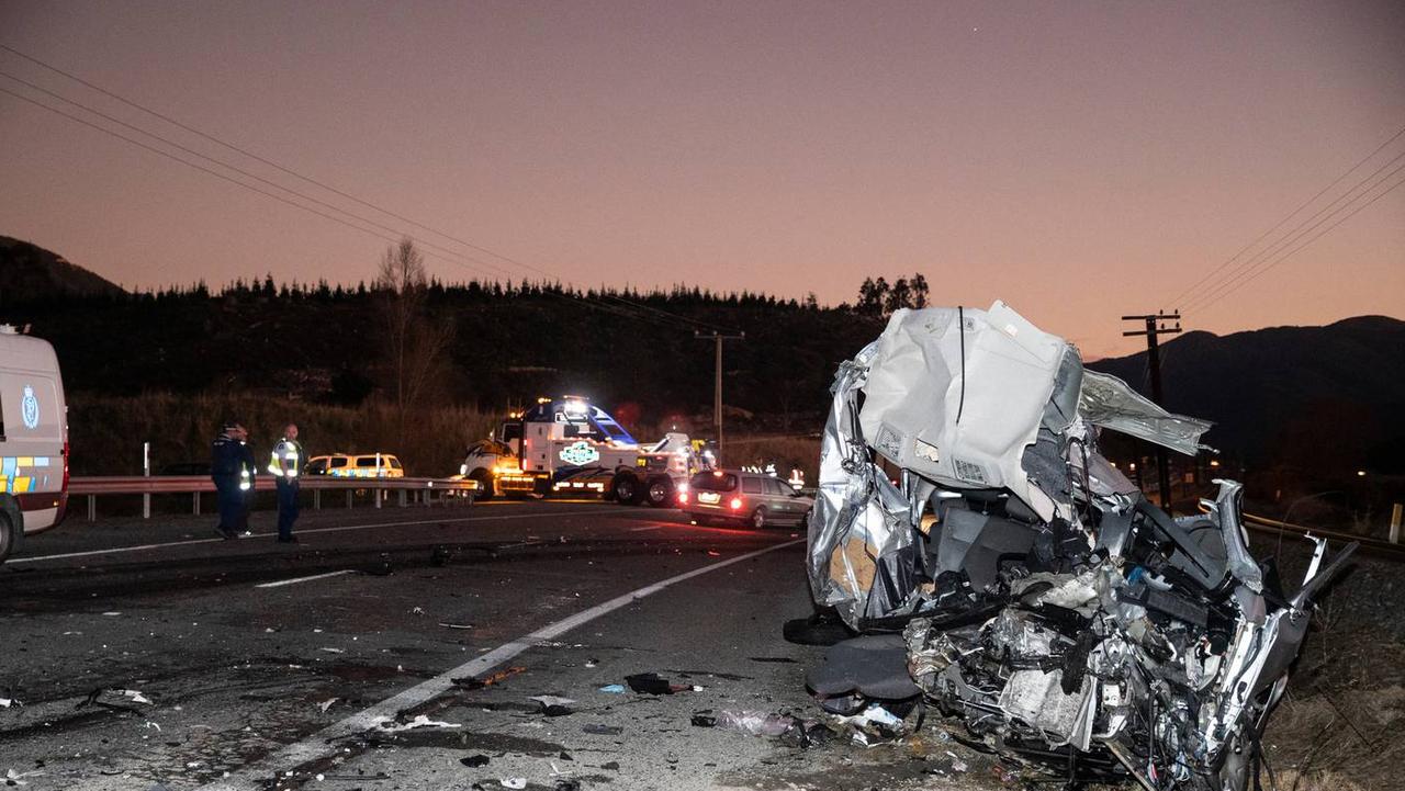 The aftermath of the crash. Picture: George Heard/NZ Herald