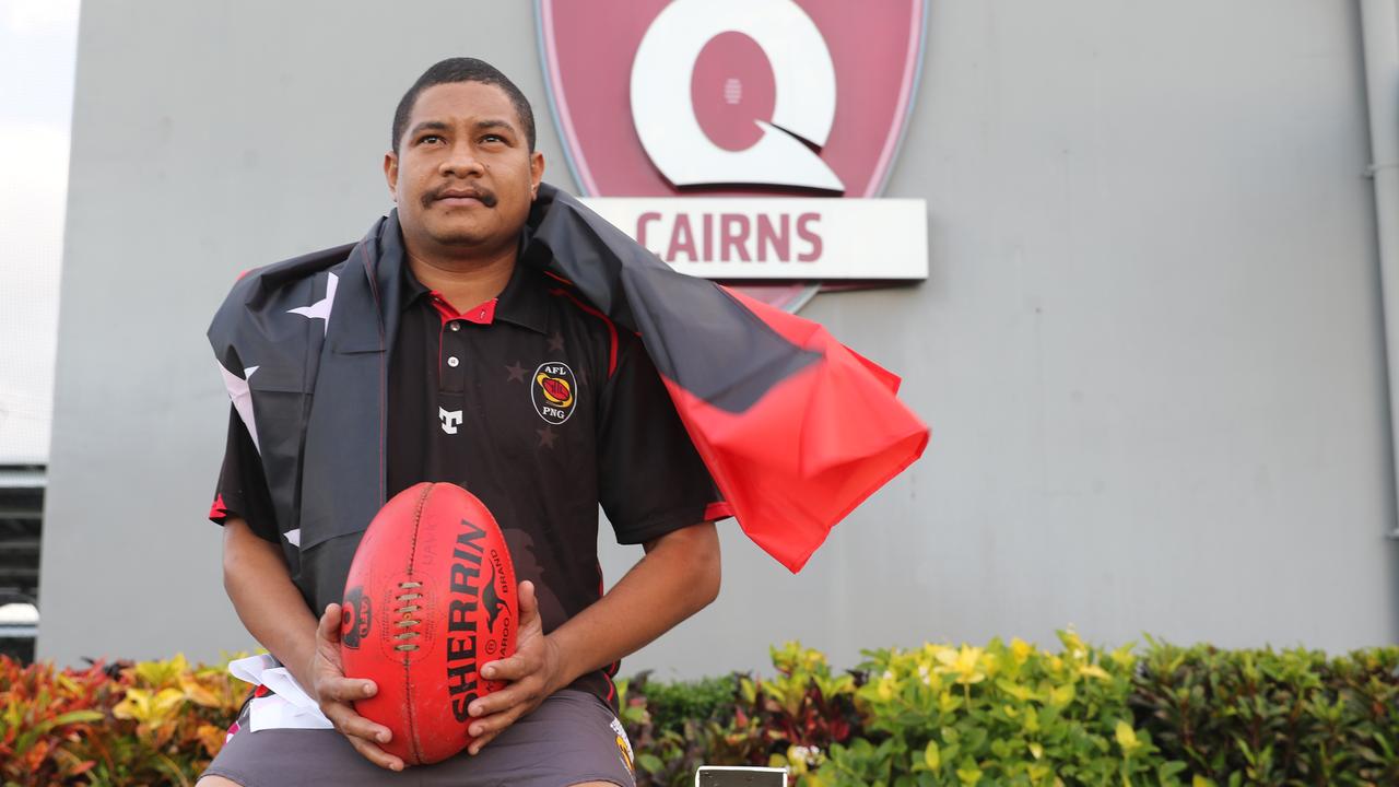 PNG-born AFL Cairns player Kila Rawali will represent his home country in November's Pacific Cup. Picture: Samuel Davis