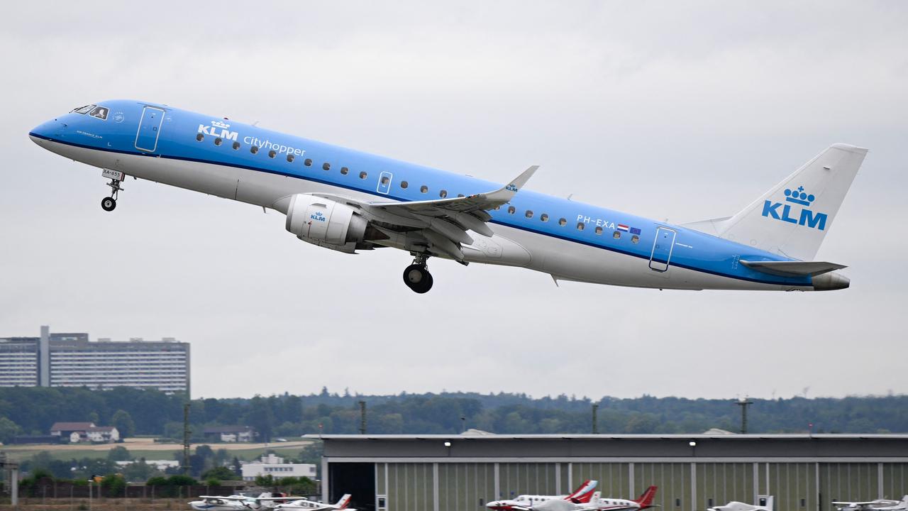 Brasier’s luggage failed to make onto a KLM flight. (Photo by THOMAS KIENZLE / AFP)