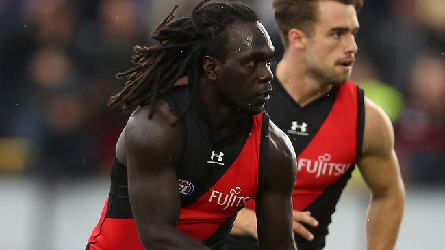 Anthony McDonald-Tipungwuti looked lively for the Bombers before the interruption. Picture: Getty Images