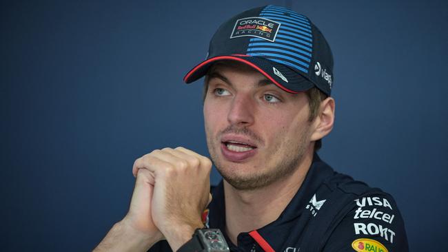 Red Bull Racing's Dutch driver Max Verstappen speaks during an interview with AFP at the Hermanos Rodriguez racetrack, in Mexico City. (Photo by Yuri CORTEZ / AFP)