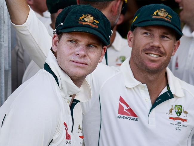 Steve Smith (L) and David Warner (R) are making their returns to the cricket pitch amid their ball-tampering bans. Pic: AFP