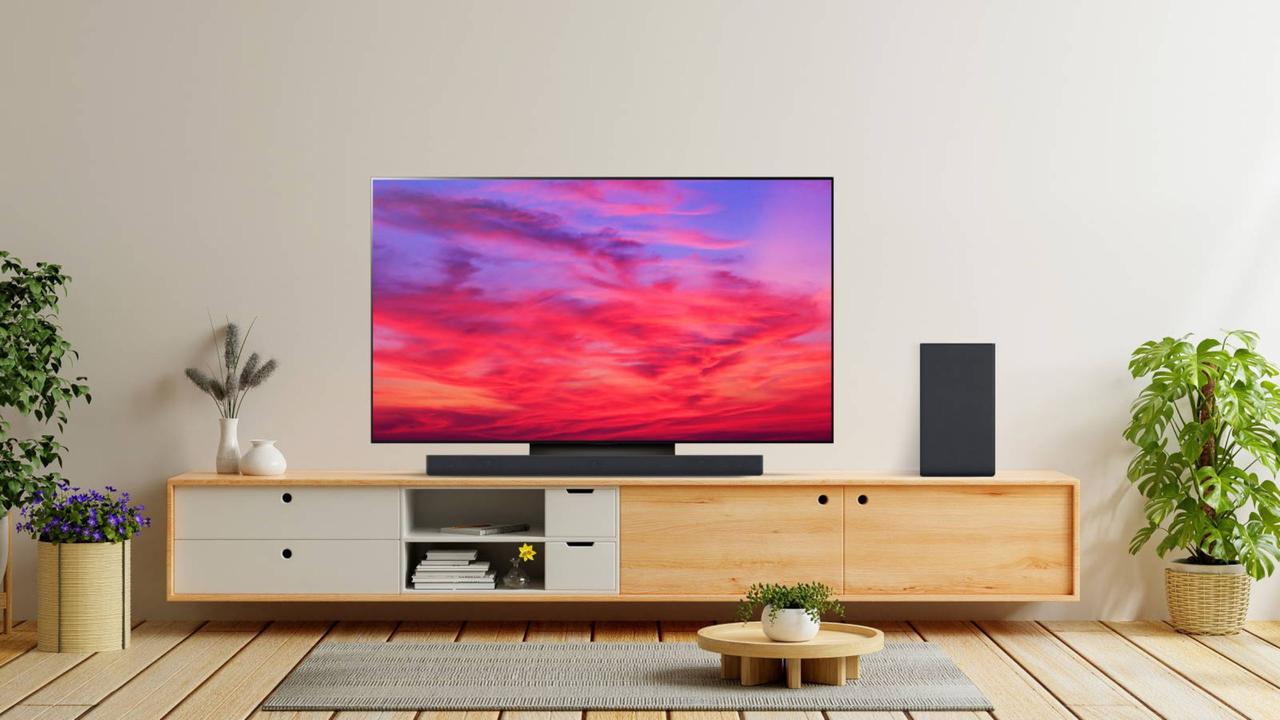 LG 83-inch C4 4K UHD OLED evo TV. Picture: LG