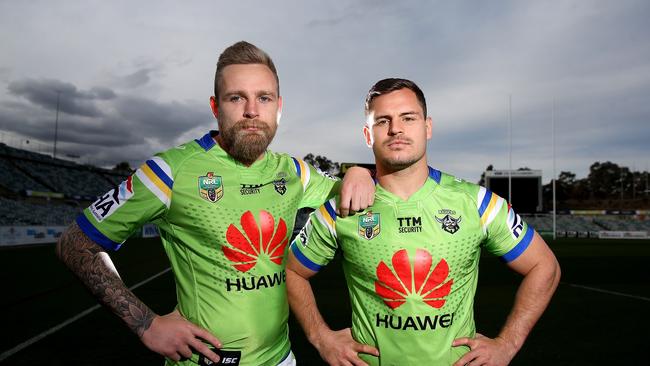 The Rhinos have former NRL stars Blake Austin and Aidan Sezer off-contract and could opt to retain just one of them. Picture: Kym Smith.