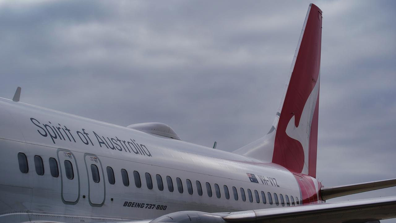 From Wednesday, the pilot run ditching paper incoming passenger cards for a digital version has been expanded to all passengers on international Qantas flights arriving at Brisbane airport. Picture: NewsWire / Luis Enrique Ascui