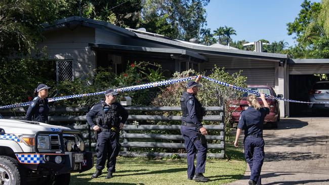 CAIRNS, AUSTRALIA - NCA NewsWire Photos - 10 MAY, 2023:  The stabbing murder scene at a house in Whiterock, a suburb of Cairns, Wednesday 10th May 2023. Picture: NCA NewsWire / Brian Cassey