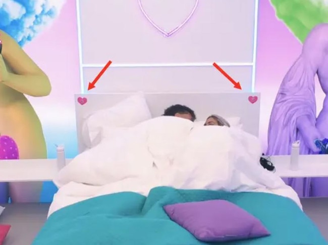 There is a consent button next to each bed on the show. Picture: ITV