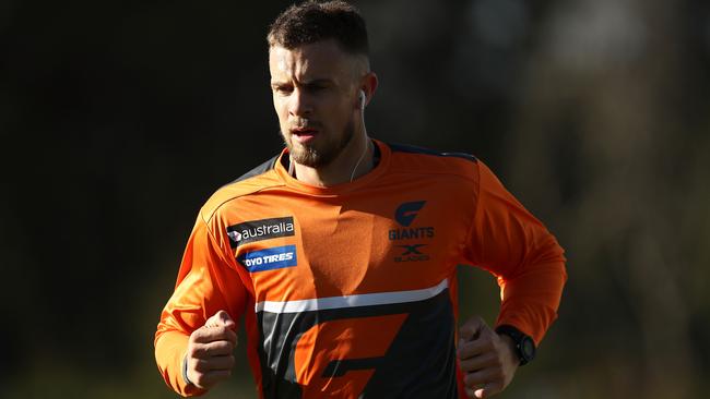 Brett Deledio in action for the GWS Giants.