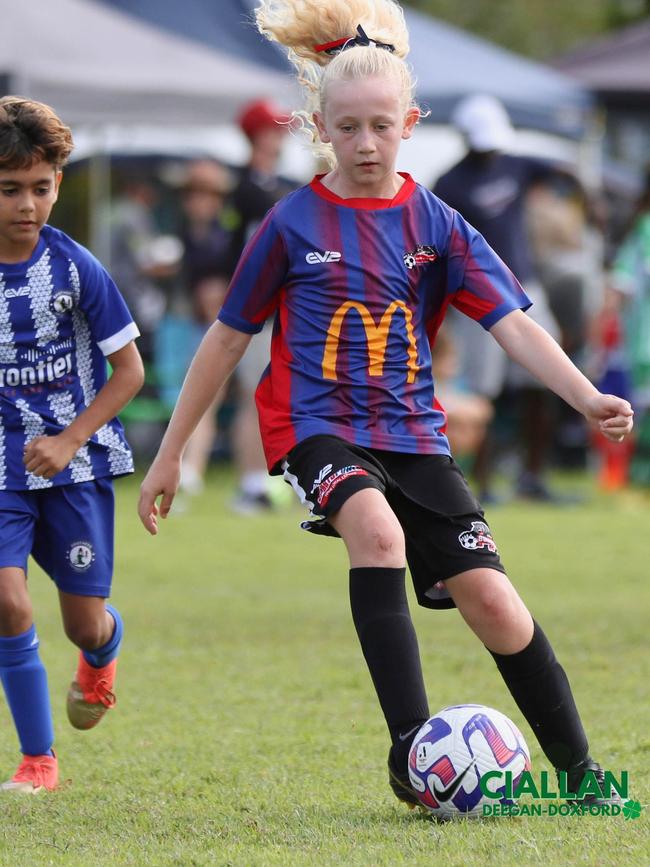 Burdekin FC footballer Darci Colls, 10. Picture: Supplied.