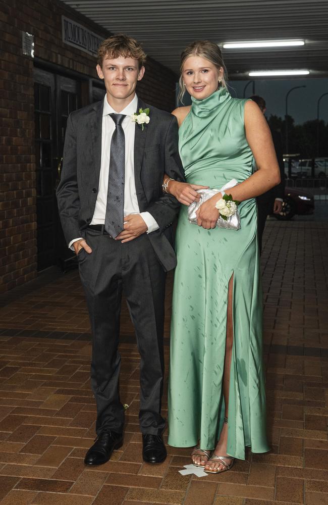 Ben Morris and partner Molly Maher at Toowoomba Grammar School formal at Rumours International, Wednesday, November 13, 2024. Picture: Kevin Farmer