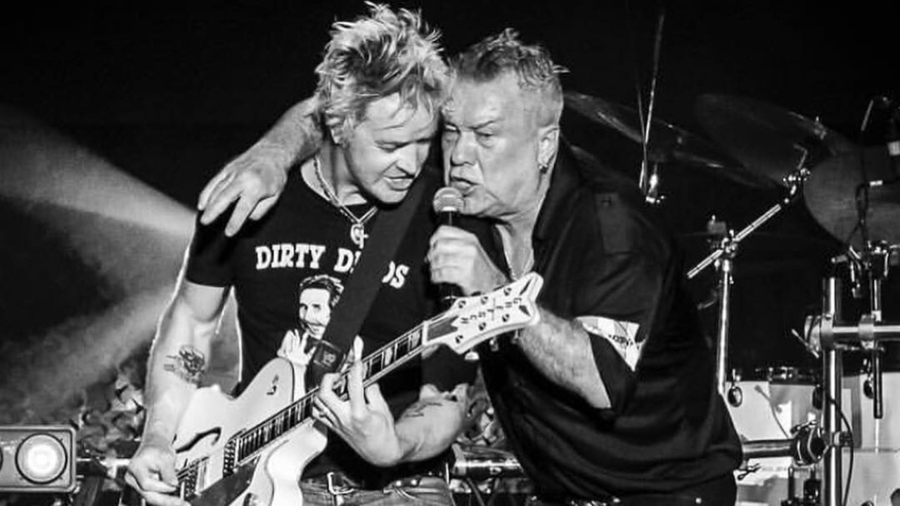 Jimmy Barnes with The Living End's Chris Cheney will be performing on the Sunshine Coast in 2021 as part of the Red Hot Summer Tour. Picture: Supplied